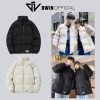 Áo khoác phao nam nữ DWIN local brand form oversize cổ cao unisex trần bông dày dặn siêu ấm-thoitrangcenter
