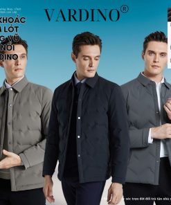 Áo khoác nam lót lông vũ dập nổi VARDINO AK87