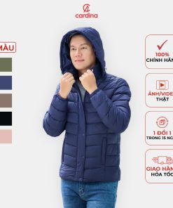Áo phao nam CARDINA chần bông siêu nhẹ cản gió chống nước phom dáng trẻ trung năng động 4PNM01-thoitrangcenter