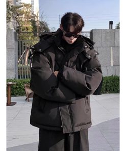 Áo Phao Đại Hàn Form Rộng Có Mũ Phong Cách Hàn Quốc Mẫu Thu Đông 2024 - AP19-thoitrangcenter