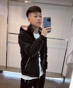 Áo Khoác Phao Nam Trần Bông 4 Lớp Màu Đen Kiểu Dáng Khoác Ngoài Thời Trang Nam-thoitrangcenter