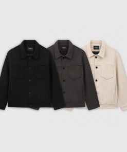 Áo khoác dạ nam ROWAY chất liệu dạ ép cao cấp | Dạ khuy cài-thoitrangcenter