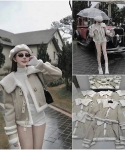 Áo Khoác Da Lộn CÓ Lót Lông