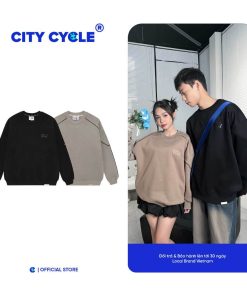 Áo sweater nam nữ đôi nỉ bông dày mùa thu đông Local Brand Chính Hãng City Cycle Áo Sweater Meteor-thoitrangcenter