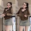 [HOT] Áo Khoác Nỉ CÓ NÓN MẪU MỚI Tay Phối Viền Sọc Nhiều Màu CẦU VÒNG Cực HOT Nón TO-thoitrangcenter