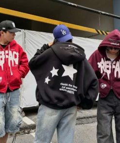 Áo Hoodie In Chữ Nổi Dáng Form Rộng Nón 2 Lớp-thoitrangcenter