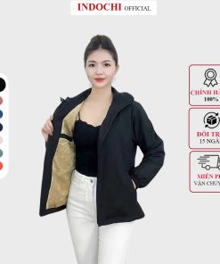 Áo khoác lót lông Nữ INDOCHI 3CPLUSS - Áo khoác lót lông cừu cao cấp cản gió giữ ấm cơ thể - AKG010-thoitrangcenter