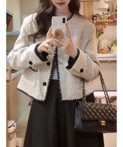 Áo khoác dạ thu đông trẻ trung thời trang HEBE-thoitrangcenter