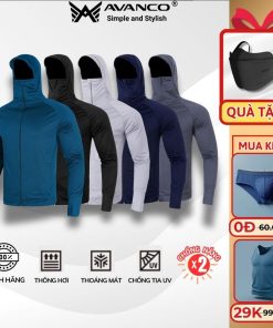 Áo chống nắng nam 2 lớp 3M AV AVANCO chống tia UV cao cấp