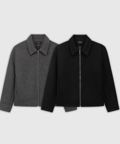 Áo khoác dạ nam ROWAY chất liệu dạ ép cao cấp | Dạ ép zip-thoitrangcenter