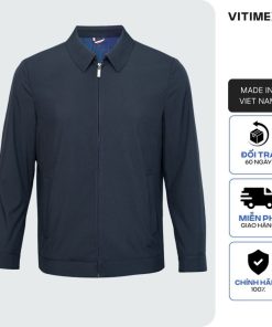 Áo khoác nam cổ bẻ VITIMEX Regular Fit không nhăn