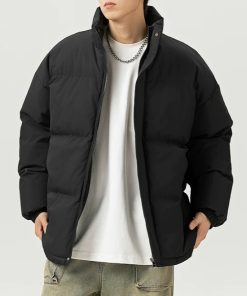 Áo Khoác Phao Nam Trần Bông ATINO Dày Dặn Phong Cách Hàn Quốc Dài tay Form Regular XL.2.8551-thoitrangcenter