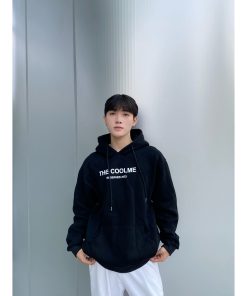 áo nỉ hoodie unisex phong cách Hàn Quốc cao cấp màu đen xám be-thoitrangcenter