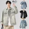 Áo Khoác Jeans Bò Denim Jacket Nam Nữ Avocado Unisex Hàn Quốc Bigsize Wash Đen xanh cao cấp-thoitrangcenter