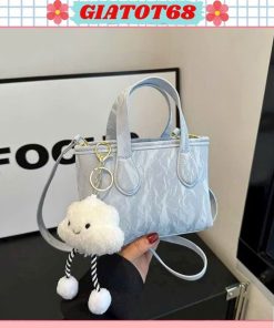 [Tặng Charm Mây] Túi nữ xách tay đeo chéo túi nữ da nhung form mềm đẹp phog cách Basic trẻ trung thanh lịch Giatot68 928-thoitrangcenter