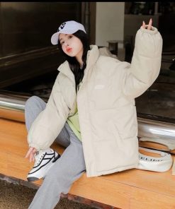 ÁO KHOÁC PHAO NAM NỮ ĐẠI HÀN - LOGO CN HÀNG CHUẨN LOẠI 1 Có Dây Rút FashionMaleFemale-thoitrangcenter