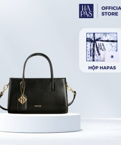 Túi Xách Nữ HAPAS Quai Xách Đeo Chéo Cầm Tay LaMuse Phủ Màu Tag Vuông Chính Hãng Size 21 - TXT221226-thoitrangcenter