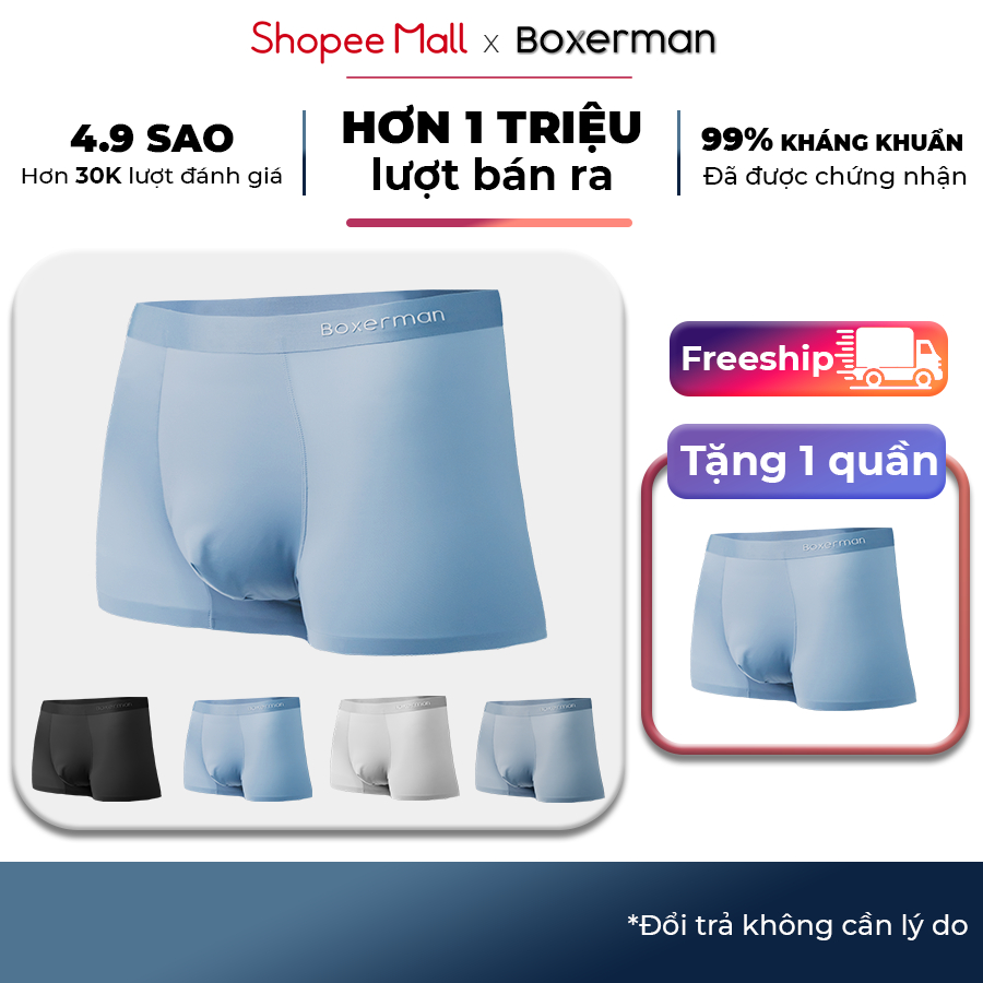 Quần lót nam boxer thun lạnh BOXERMAN cao cấp