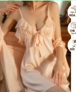 [HỎA TỐC 1H] [CHE TÊN] SX848 váy ngủ lụa phối ren (có mút ngực ) - đầm ngủ sexy cao cấp - KELLYWANG-thoitrangcenter