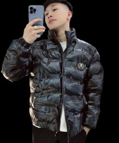 Áo Khoác Phao Nam Philip 407 QC Siêu Cấp Màu Đen Chất Liệu Lông Vũ Quảng Châu Thời Trang Nam-thoitrangcenter