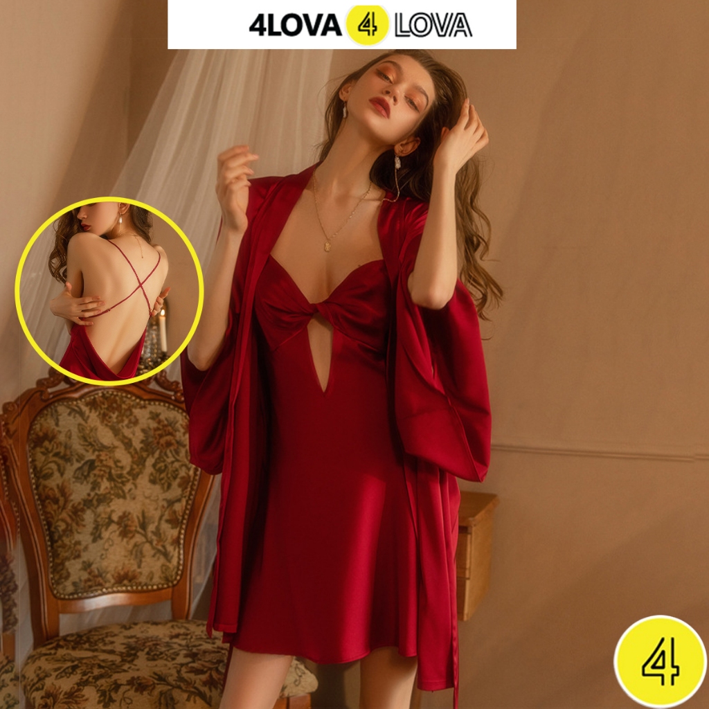 Váy Ngủ 2 Dây Đan Lưng