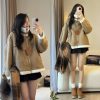 [HÀNG L1] Áo khoác DA LỘN LÓT LÔNG CỪU CỔ BẺ HQ-thoitrangcenter