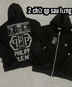 Áo Khoác Philipp _Plein Thu Đông Nam Đính Đá Kim Tuyến Thêu Cực Nét Lên Ảnh Siêu Đẹp