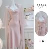 Set Váy Ngủ Lụa Dáng Dài Kèm Áo Choàng Đính Lông Cao Cấp Mặc Nhà Sooya N027-thoitrangcenter