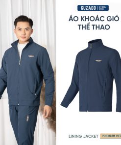 Áo Khoác Nam GUZADO Mẫu Gió Cao Cấp 2 Lớp Giữ Âm Tốt Màu Sắc