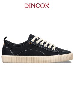 Giày Sneaker Vải Canvas Unisex DINCOX D27 Black Đơn Giản Hiện Đại-thoitrangcenter
