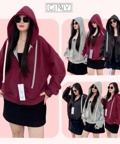 Áo khoác thu đông thun chân cua cao cấp Lenci CG014 mềm mịn chuẩn form Boxy trending |Gam màu trung tính dễ phốiAKTCG014-thoitrangcenter