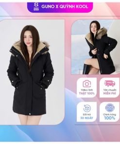 Áo khoác Parka  dư xịn lót lông cao cấp cho NỮ GUNO VIỆT NAM 24DANU113-thoitrangcenter