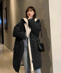 Áo phao nữ dáng dài phong cách hàn quốc siêu ấm cho mùa đông không lạnh(hàng có sẵn)-thoitrangcenter