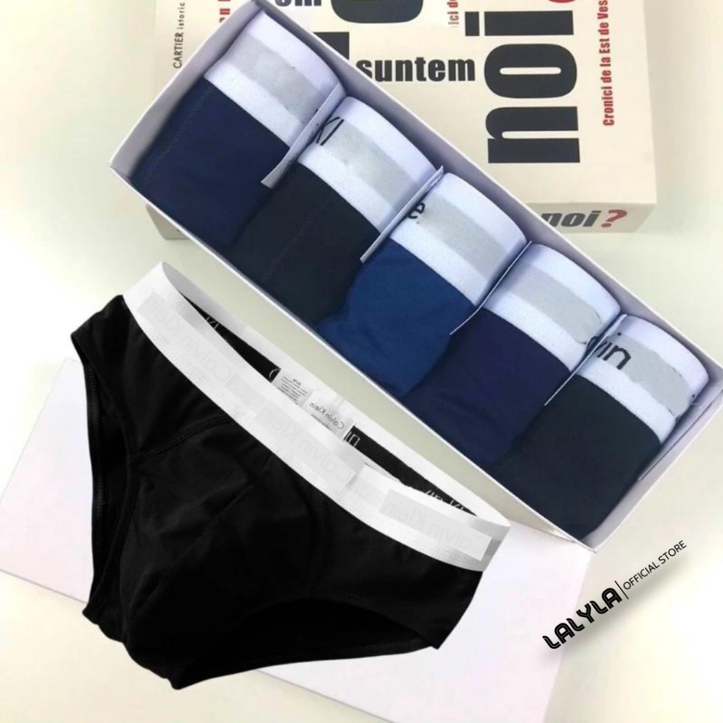 Hộp 5 Quần Sịp Nam Tam Giác Cotton Cao Cấp