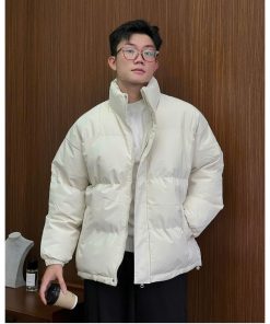 Áo Phao Nam Nữ Dài Tay Cổ Cao ZUTEE Bông Nhồi Form Rộng-thoitrangcenter