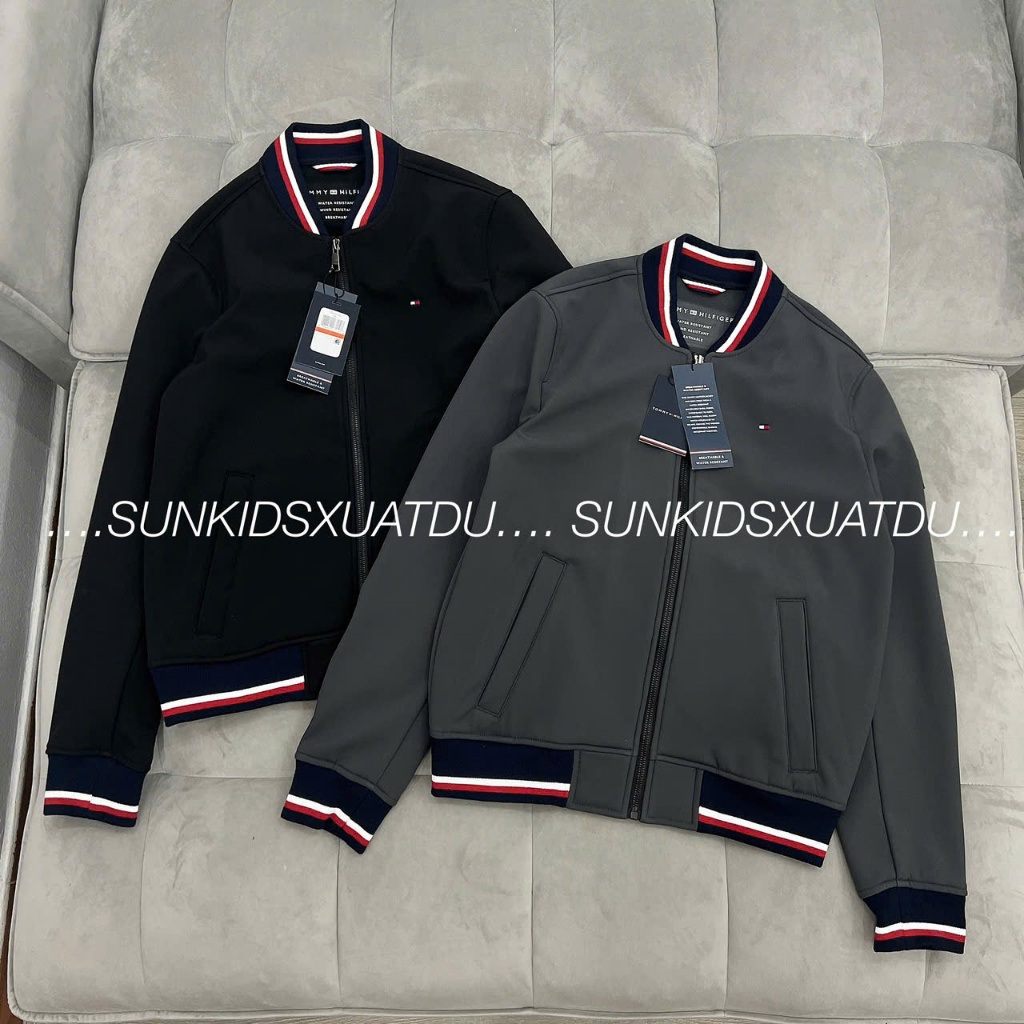 (HÀNG XUẤT XỊN) Áo khoác Nam Bomber chông thấm phối viền sọc-thoitrangcenter
