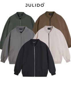 Aó khoác  bomber dù hai lớp nam nữ JULIDO trượt nước-thoitrangcenter