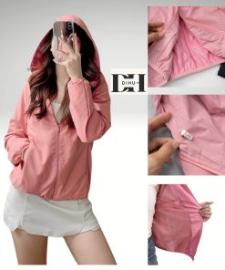 giữ ấm mùa thu đông khoác ngoài chống nắng gió bụi tia UV-thoitrangcenter