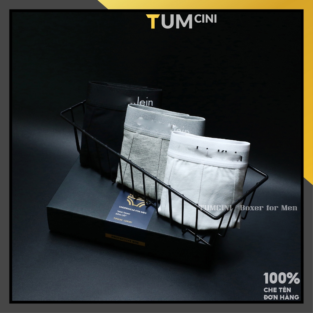Quần sịp nam boxer chất vải cotton cao cấp sang trọng siêu hot của giới trẻ Tumcini CA1-thoitrangcenter
