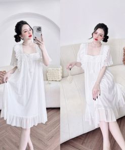 Váy Ngủ Sexy Tiểu Thư Mềm Mại Xinh Xắn < 80kg-thoitrangcenter