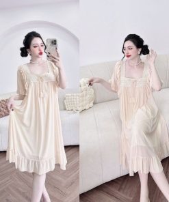 Đầm Ngủ Nữ Lưới Thun Style QC Cao Cấp