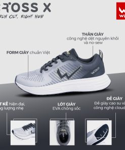 Giày Thể Thao Tập Gym Đi Bộ Siêu Nhẹ-thoitrangcenter