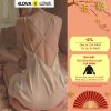 Váy ngủ 2 dây sexy 4LOVA chất lụa ngọc trai cao cấp kiểu đan lưng sang trọng quyến rũ VNQ2-thoitrangcenter