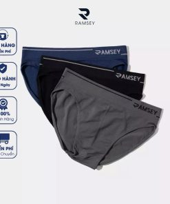 Combo 3 Quần Lót Nam Tam Giác Không Viền Không Đường May Thông Hơi Thoáng Khí RAMSEY RSD101-thoitrangcenter