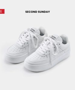 Giày Thể Thao Sneaker Nam Nữ Second Sunday White Day Đế Tăng Chiều Cao 4cm SK45-thoitrangcenter