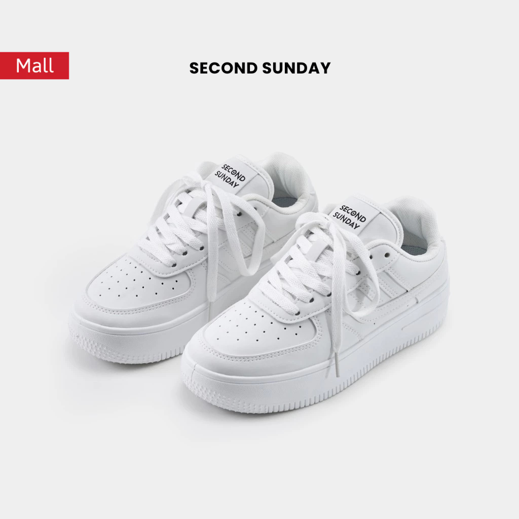 Giày Thể Thao Sneaker Nam Nữ Second Sunday White Day Đế Tăng Chiều Cao 4cm SK45-thoitrangcenter